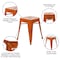 Flash Furniture 4  Inch Orange Metal Stool, PK4 ET-BT3503-18-ORG-GG - alternate 2
